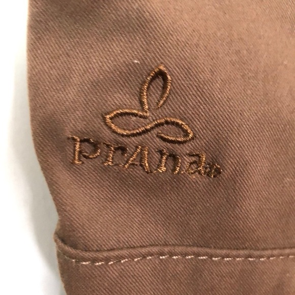 PRANA Women Brown Cropped Pants Size L - Picture 10 of 13